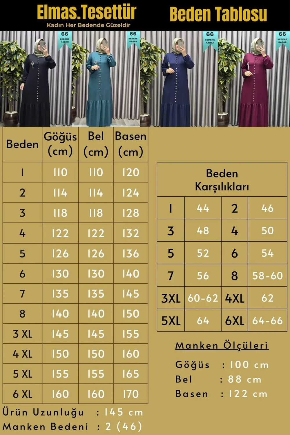Kadın Giyim Büyük Beden Kristal Düğmeli Elbise