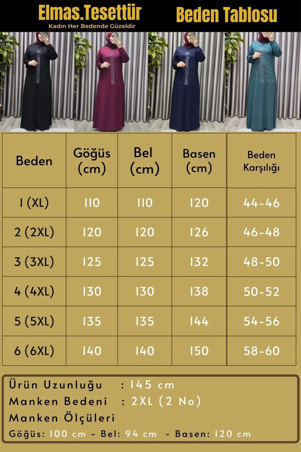 Kadın Giyim Büyük Beden Kristal Taşlı Elbise