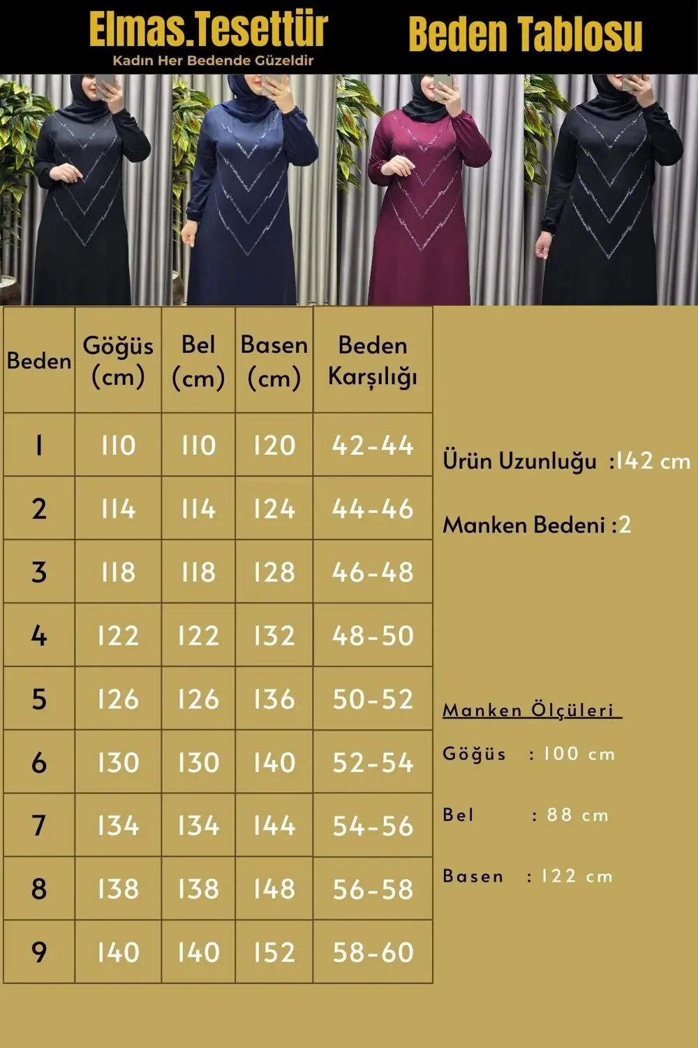 Kadın Giyim Büyük Beden Kristal V Taşlı Kolu Lastikli Esnek Kumaş