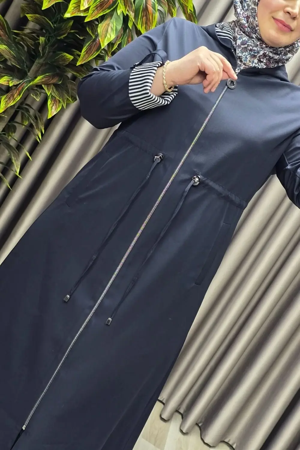 Kadın Giyim Büyük Beden Su Geçirmez Tam Boy Mevsimlik Spor Tesett