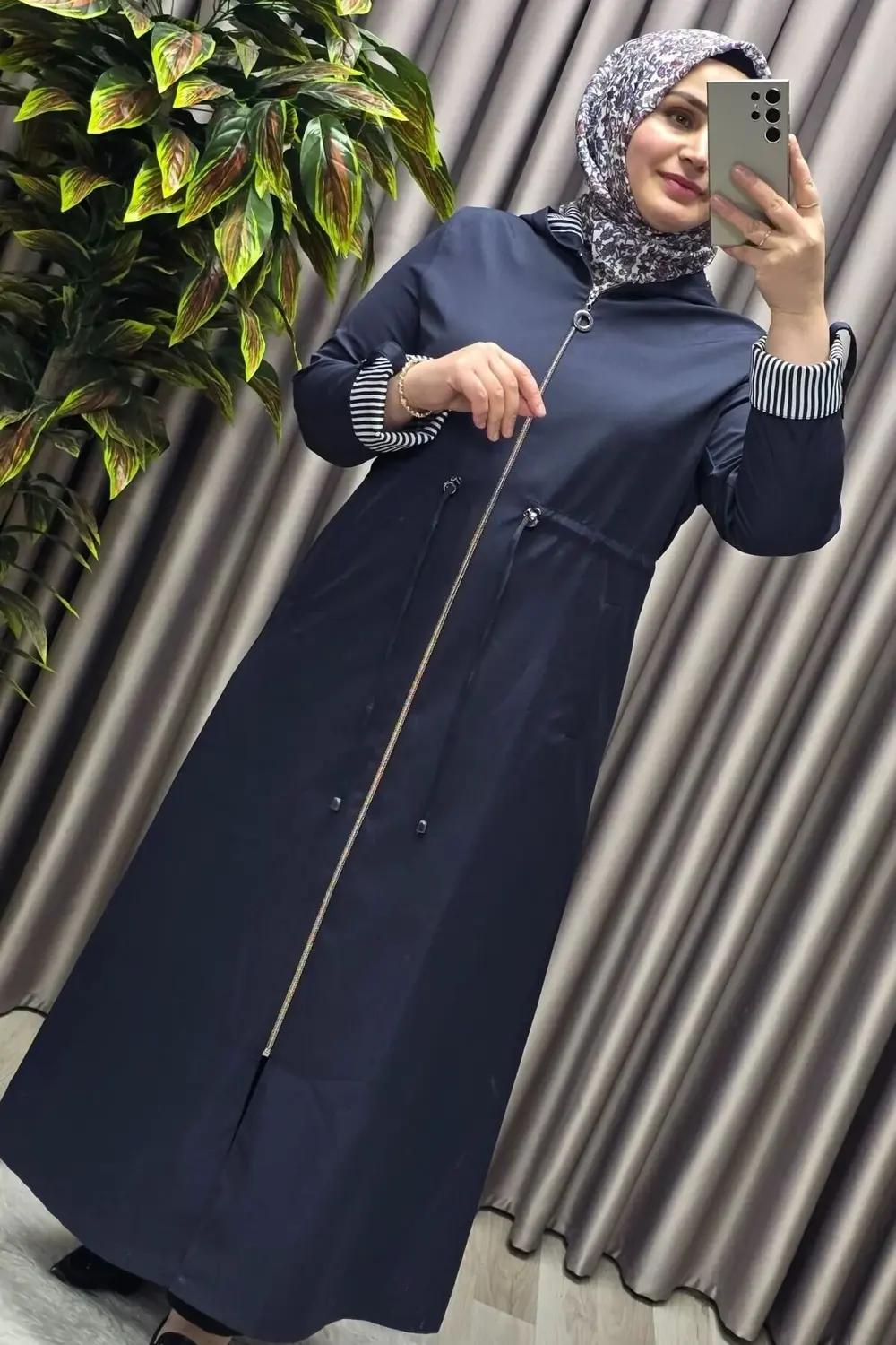 Kadın Giyim Büyük Beden Su Geçirmez Tam Boy Mevsimlik Spor Tesett