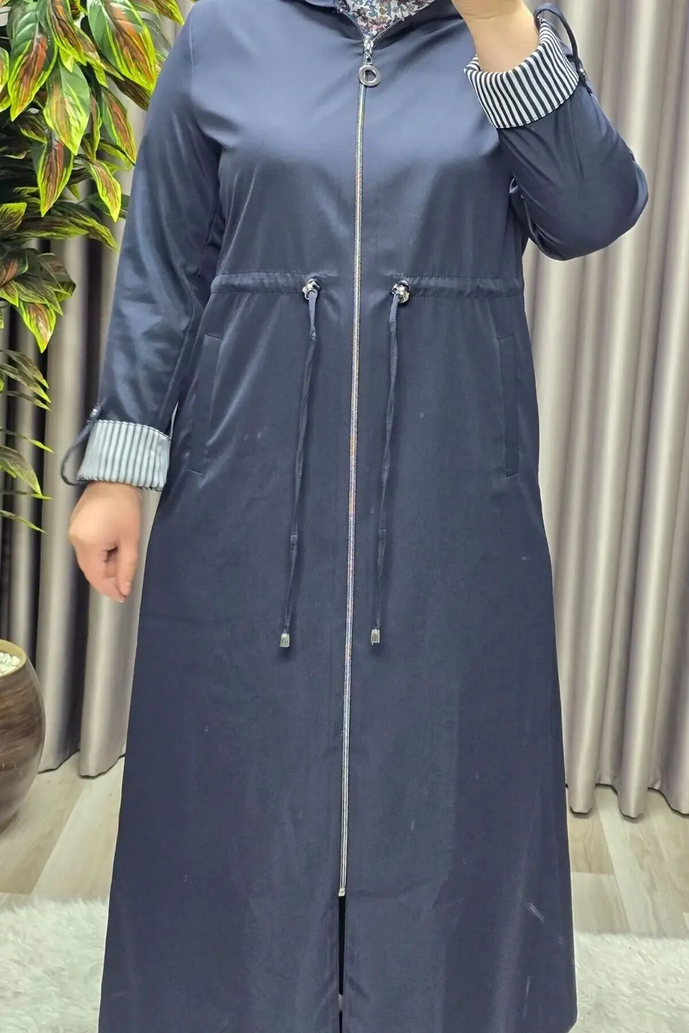 Kadın Giyim Büyük Beden Su Geçirmez Tam Boy Mevsimlik Spor Tesett