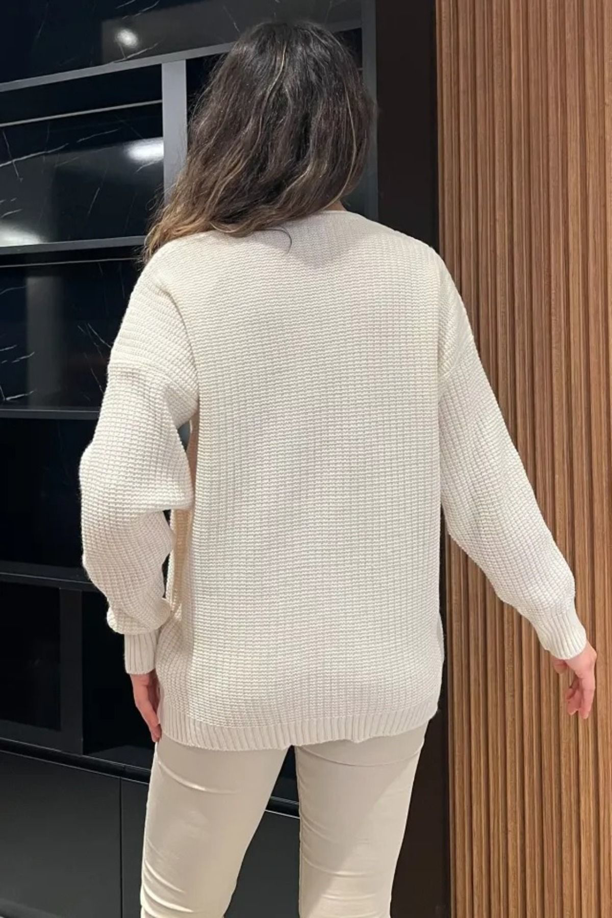 Kadın giyim kalp detay hırka