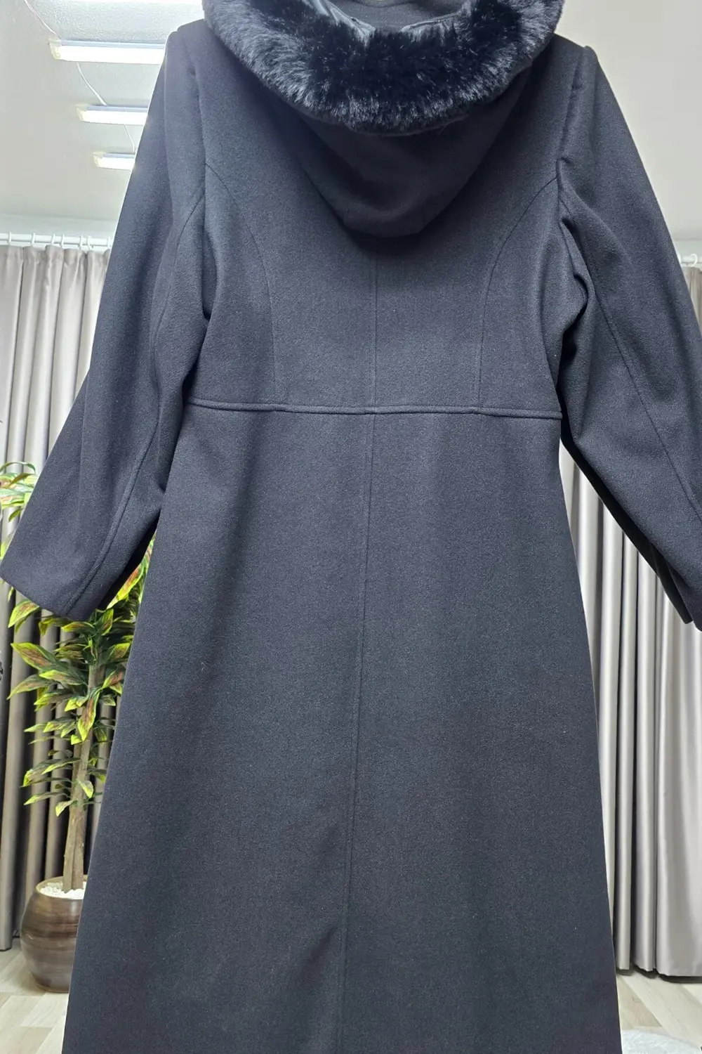 Kadın Giyim Kapşonlu Tam Boy Mevlana Kaşe