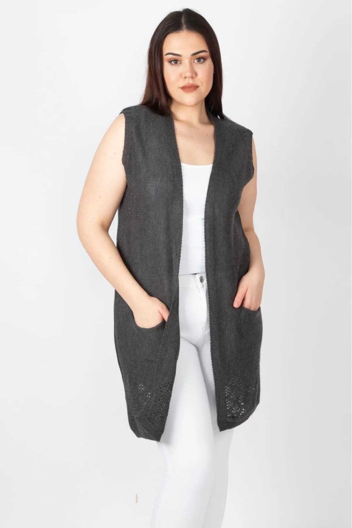 Pedro Camıno Kadın Giyim Kolsuz Cepli Yelek