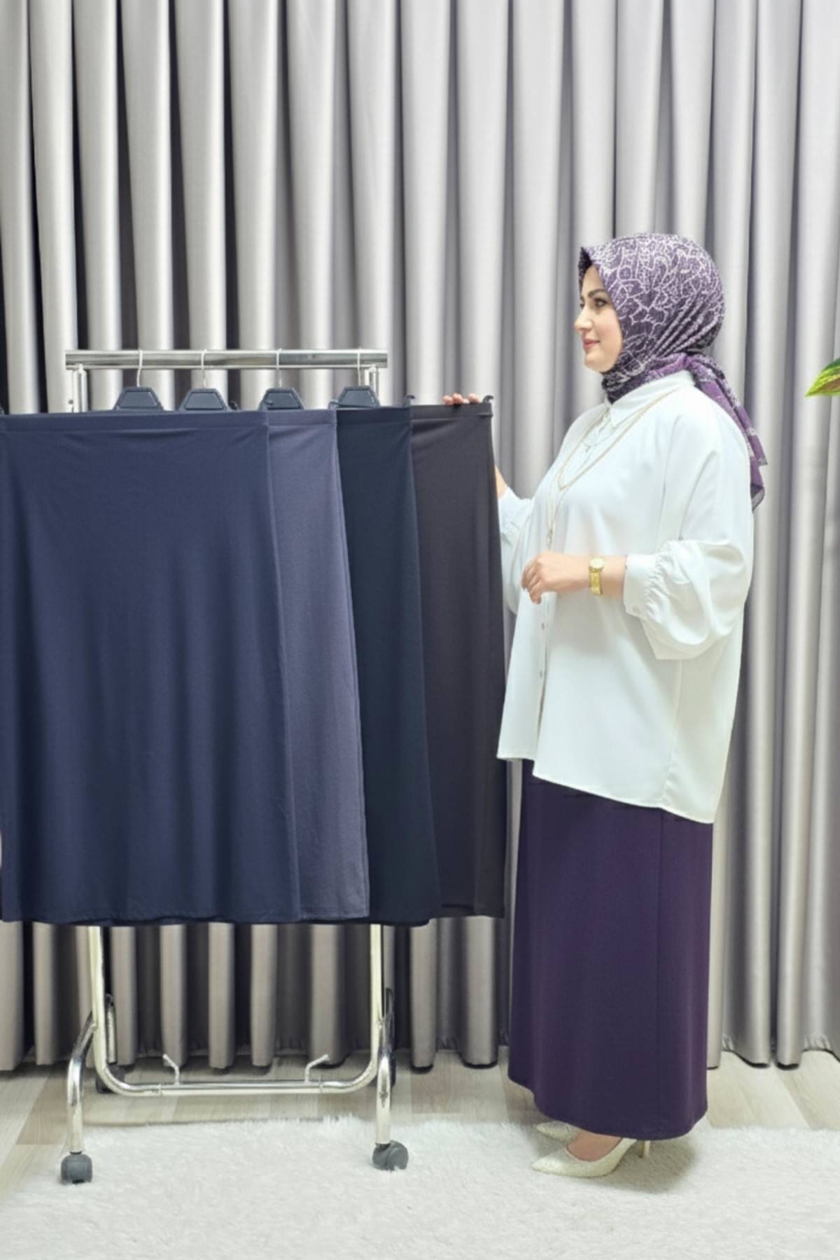 Kadın Giyim Krep Kalem Etek