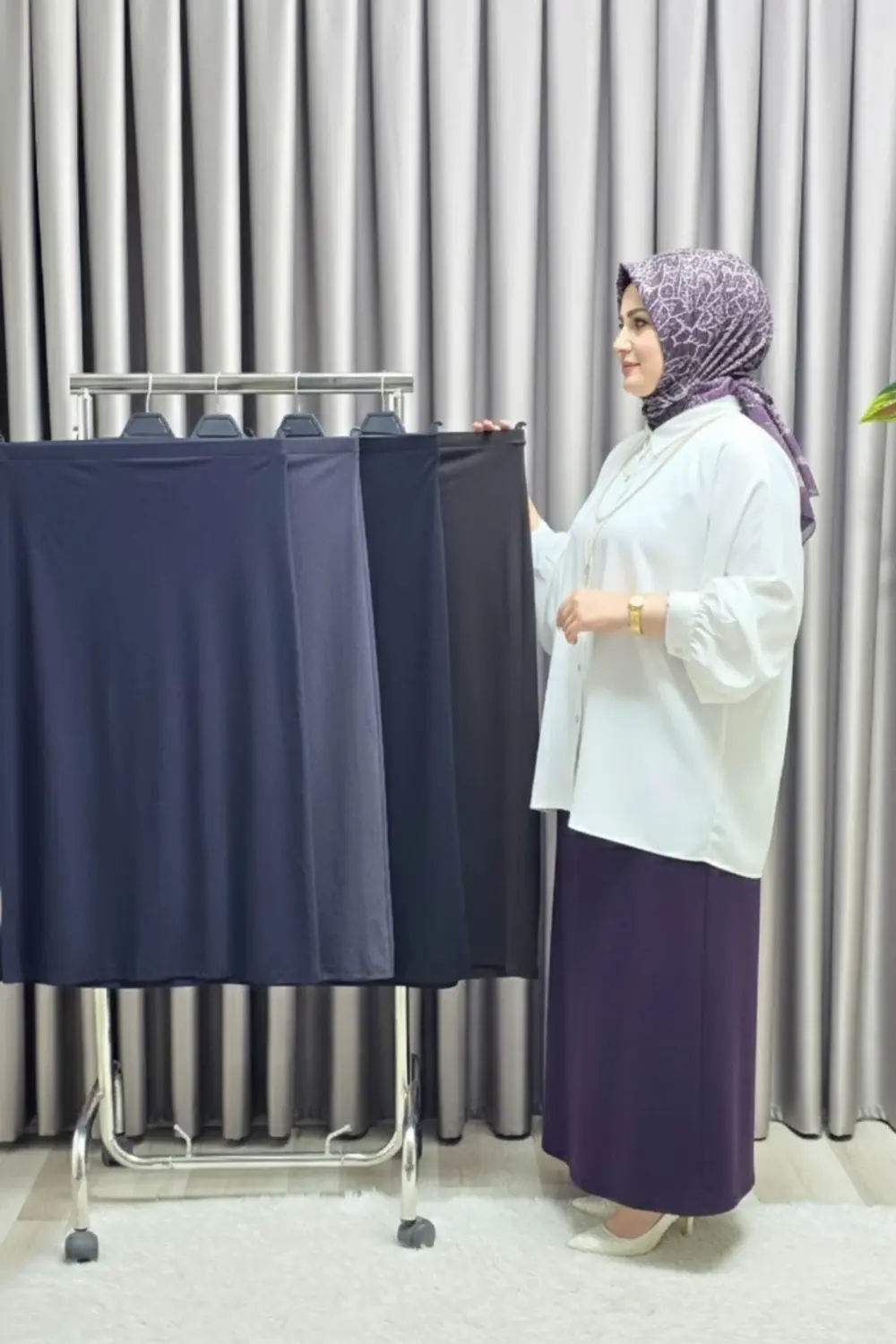 Kadın Giyim Krep Kalem Etek