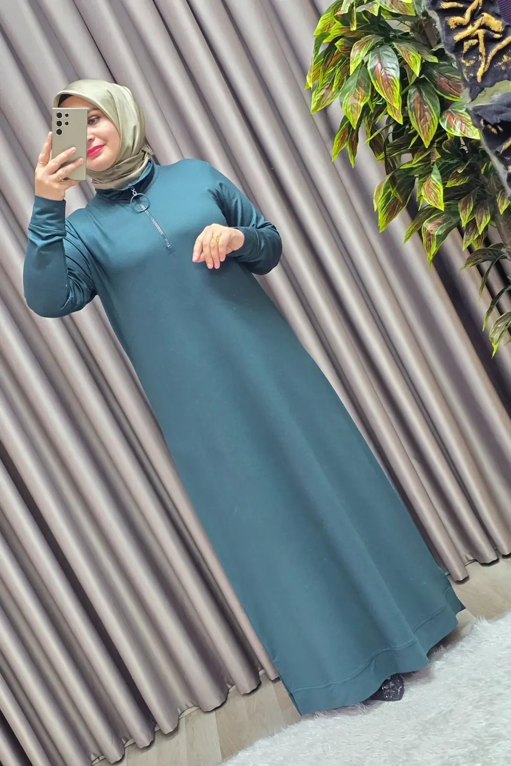 Kadın Giyim Kristal Fermuarlı Elbise