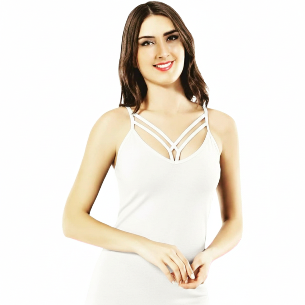 Kadın Göğüs Çapraz Bant Detaylı Atlet Kadın Göğüs Çapraz Bant Detaylı Atlet