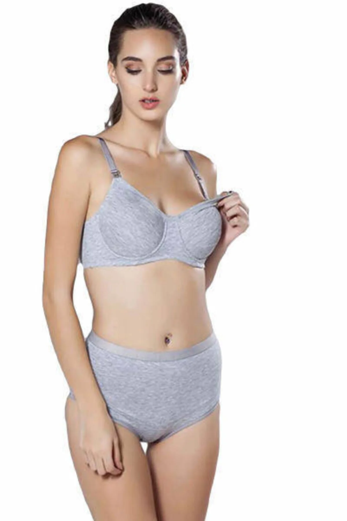 Kadın Gri Hamile Külot 30880