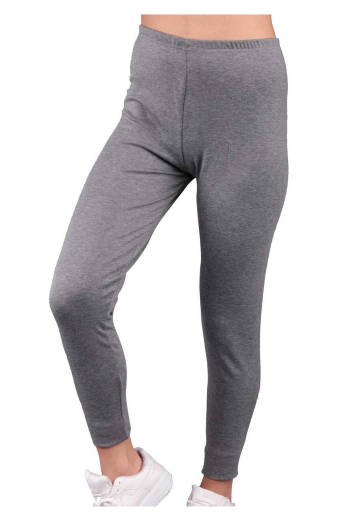 Kadın Gri Penye Tayt 3'lü Paket