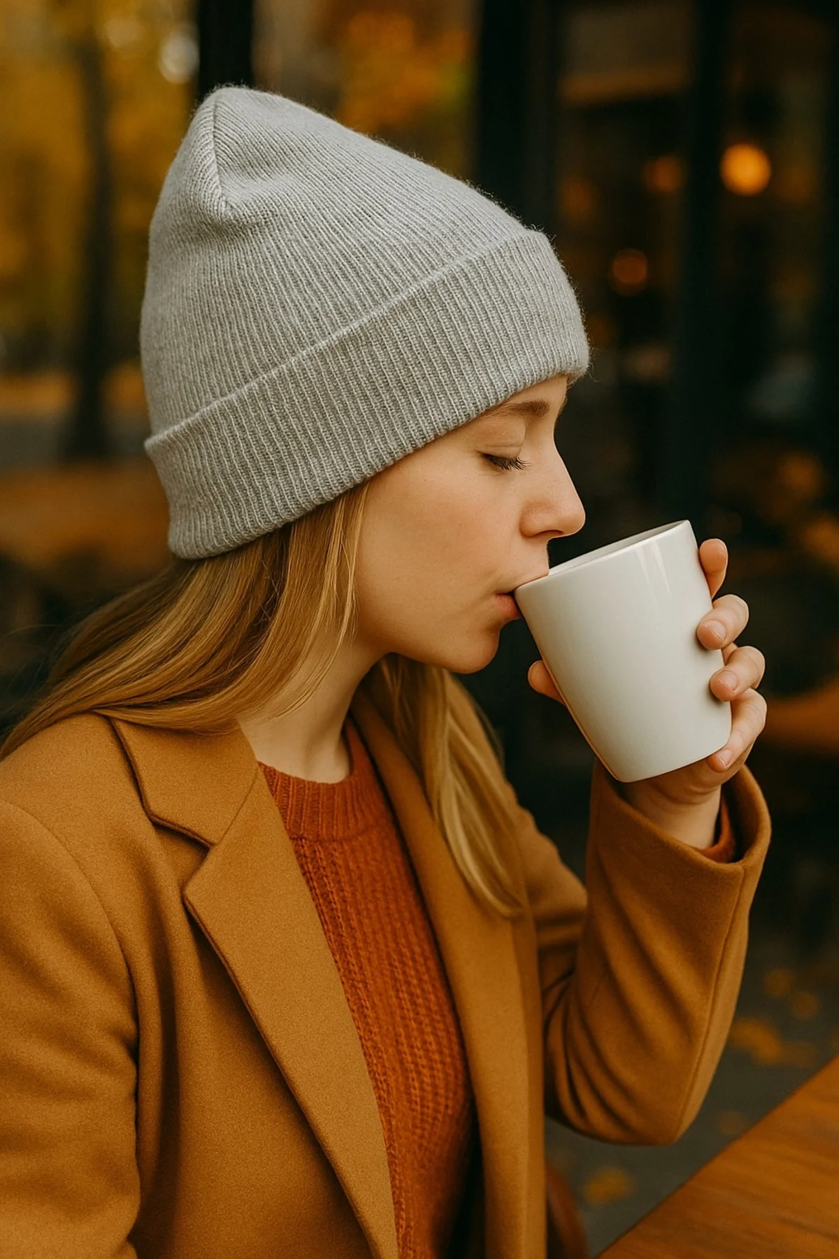 Kadın Gri Triko Bere – Yumuşak Dokulu, Kaymaz Rahat Model, Şık ve Sade Tasarım Basic