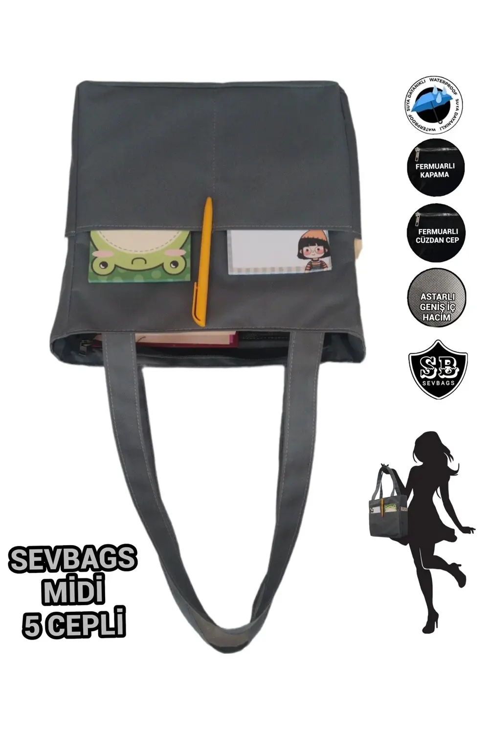 KADIN GÜNLÜK ASKILI OMUZ KOL VE EL ÇANTASI MİDİ