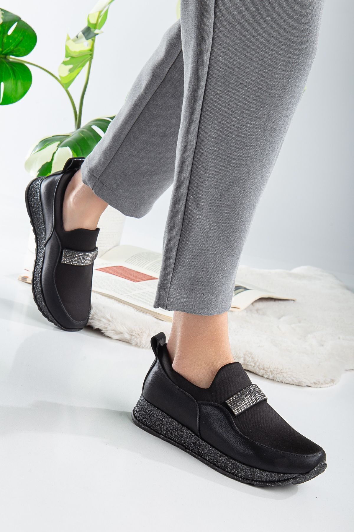 Kadın günlük klasik ortopedik yürüyüş Ayakkabı