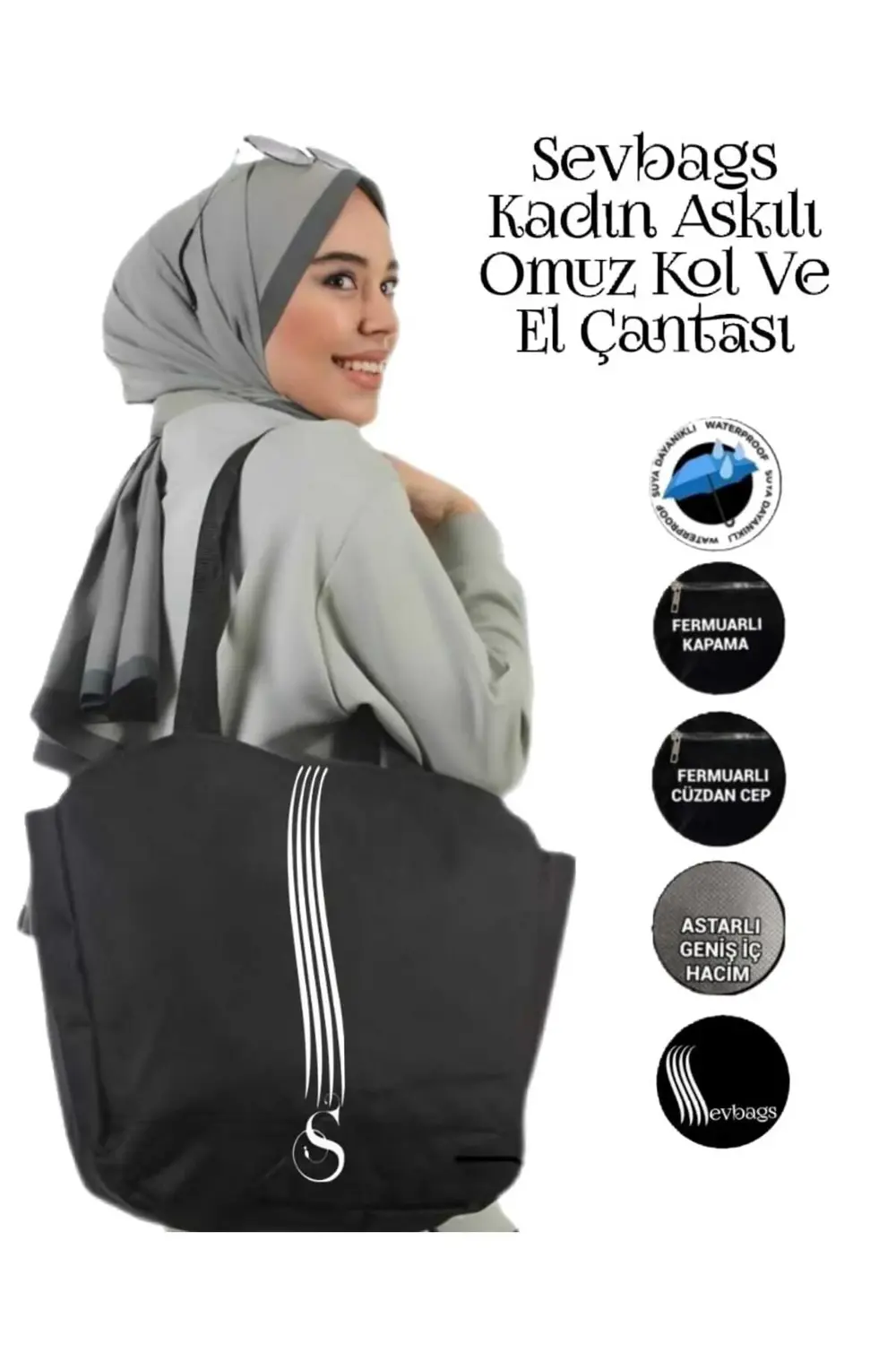 KADIN GÜNLÜK SPOR ASKILI OMUZ KOL VE EL ÇANTASI