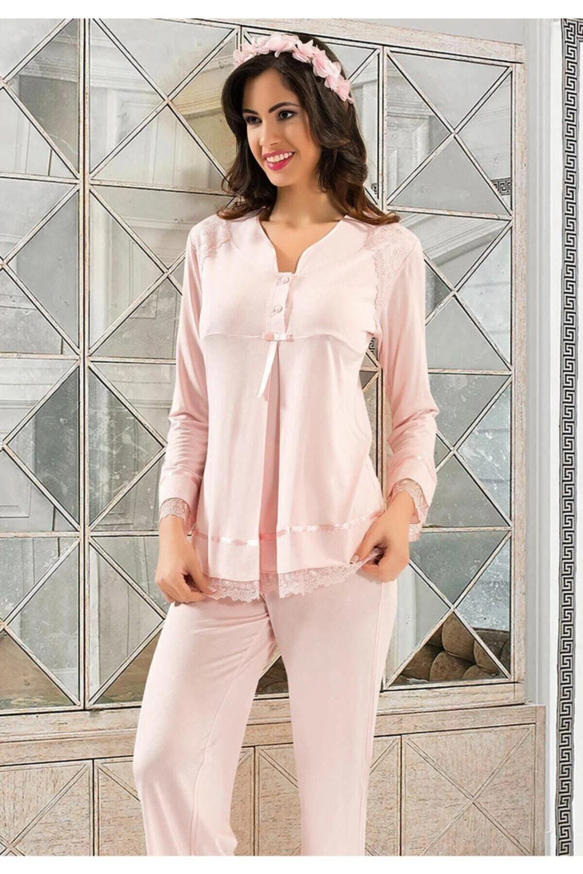 Kadın Hamile Lohusa Pijama Takım 2180