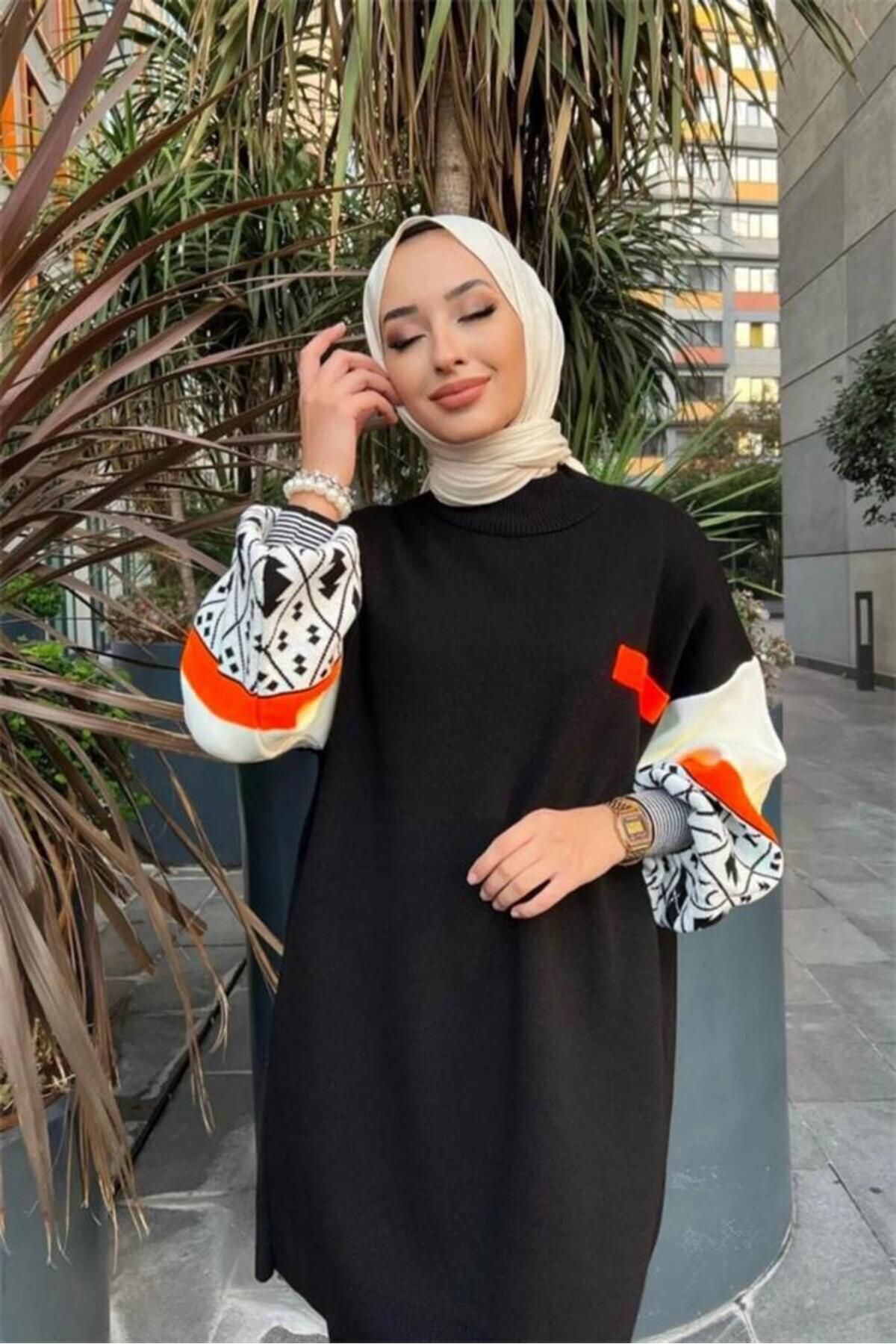 Blue Fashion Kadın İkili Tesettür Takım Kışlık Pike