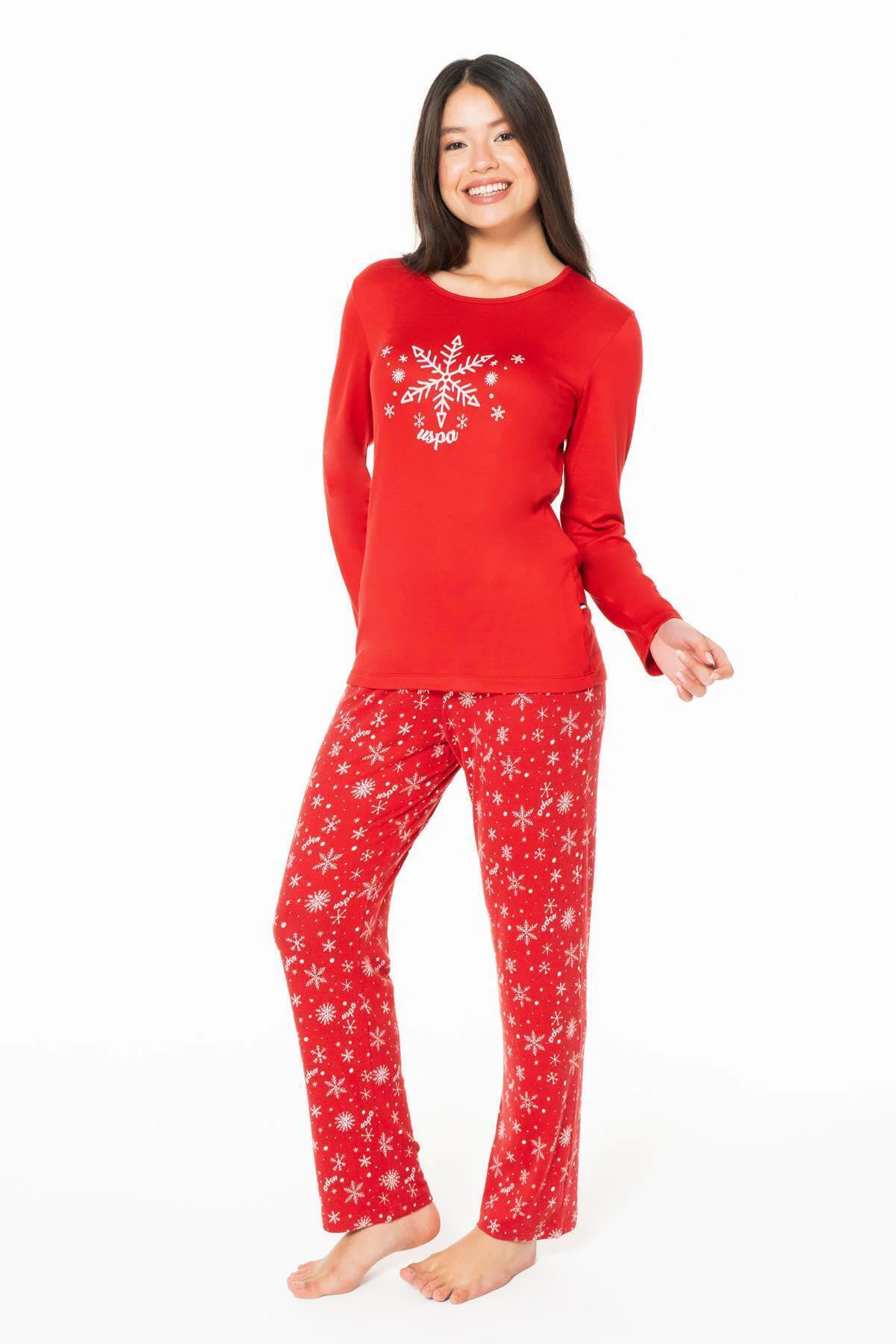 Kadın İnce Polar Pijama Takım-MAVİ-XL