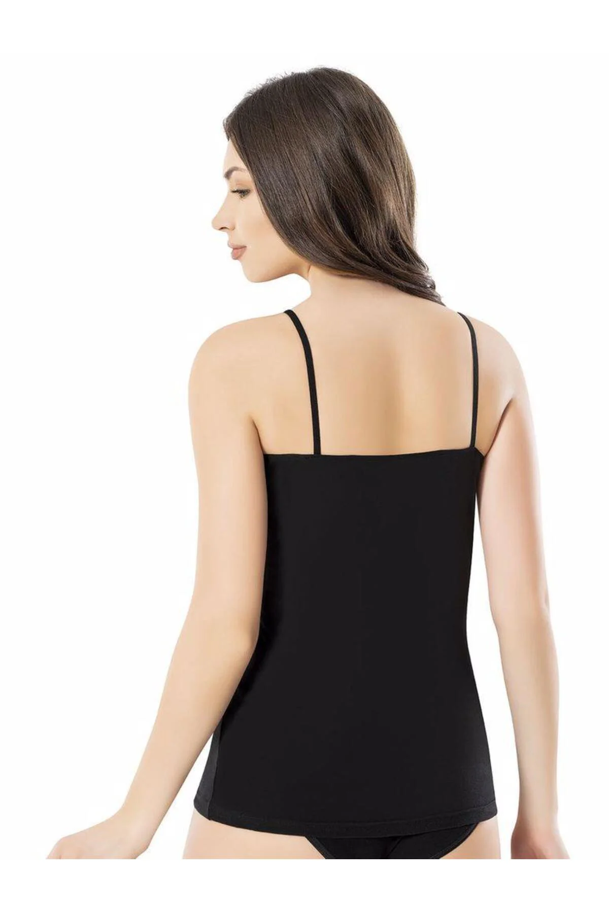Kadın İp Askılı Büstiyer Crop 1 Adet -6377