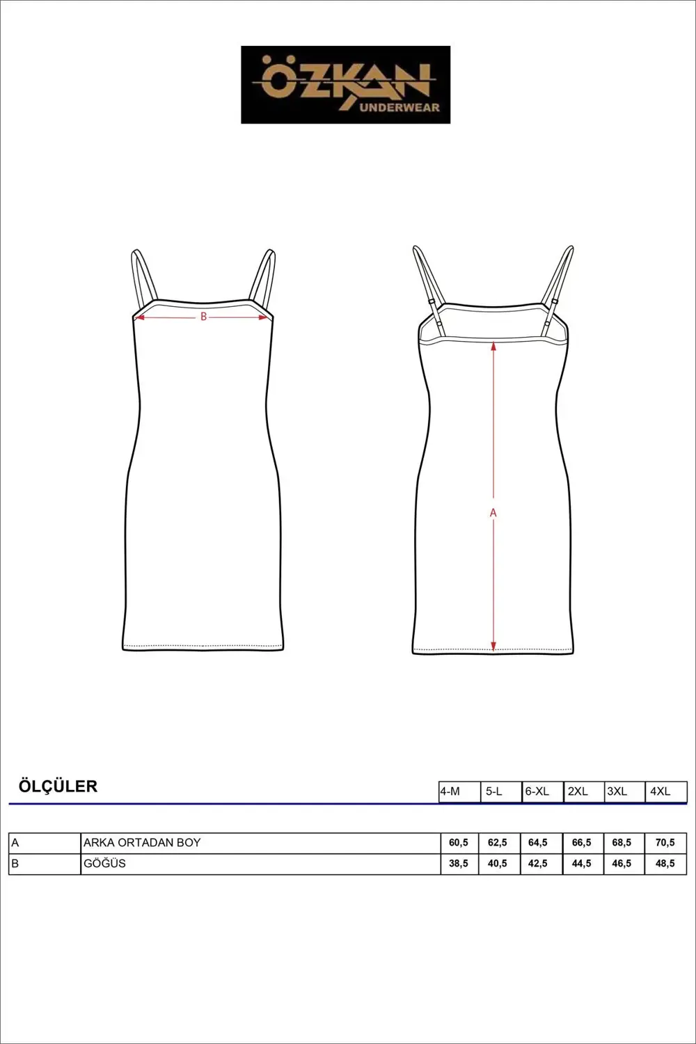 Kadın İp Askılı Viskon Atlet Kombinezon Jüpon Astar