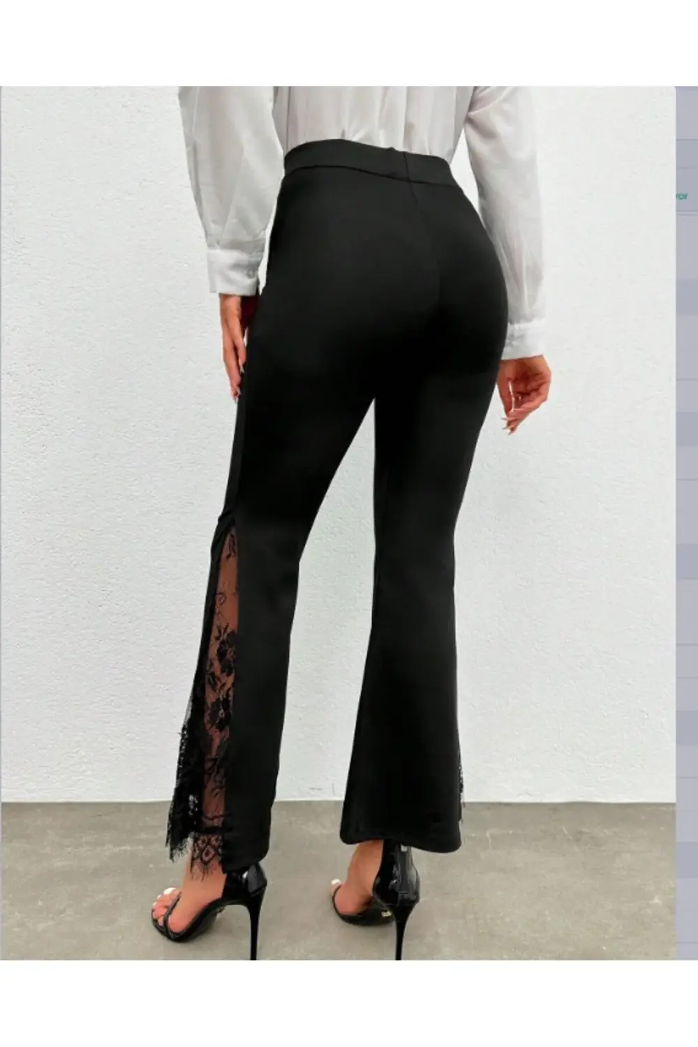 Kadın Ispanyol Paçadantel Detay Dalgıç Tayt