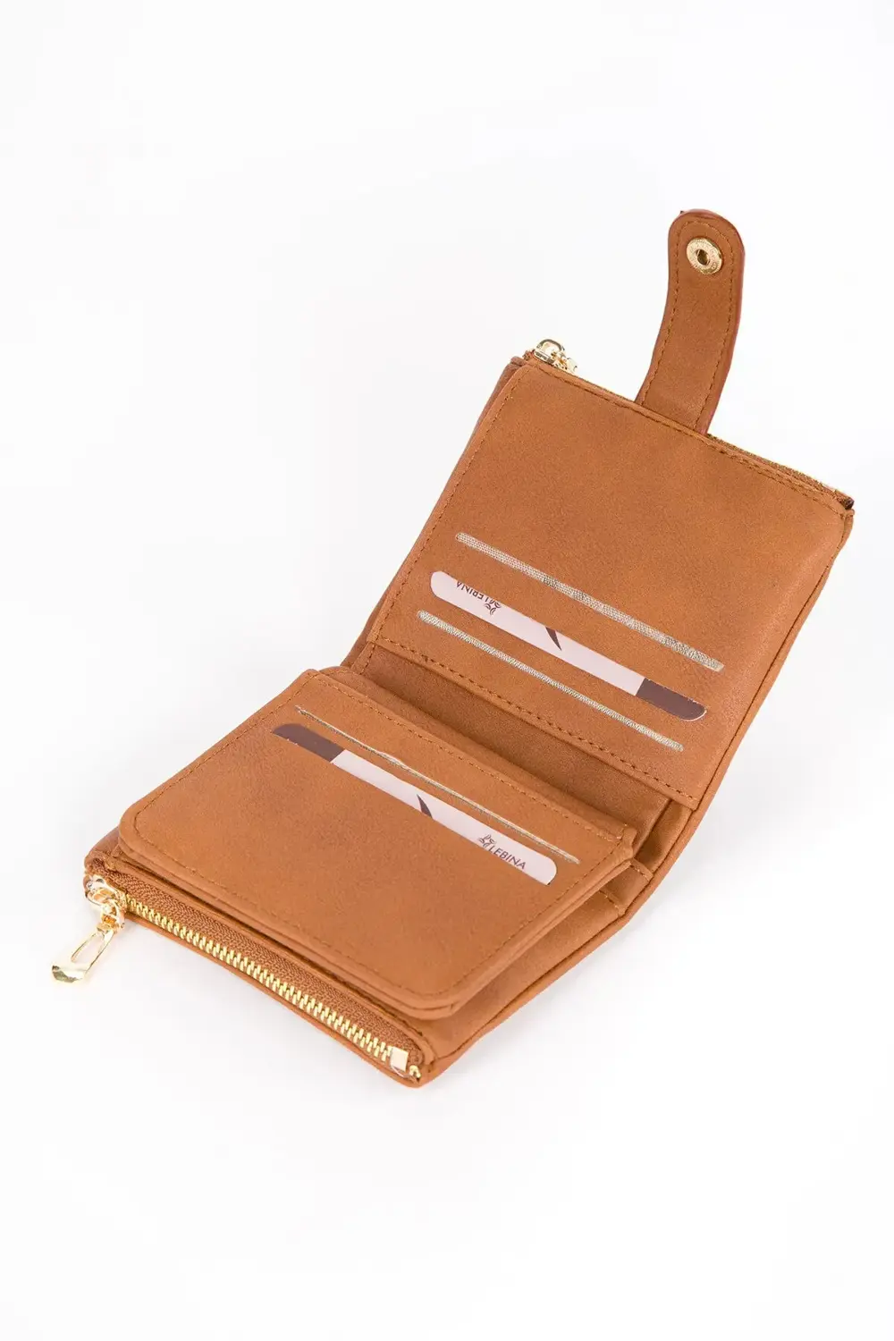 Kadın İthal Yumuşak Vegan Deri Portföy Cüzdan Nilusa Modeli