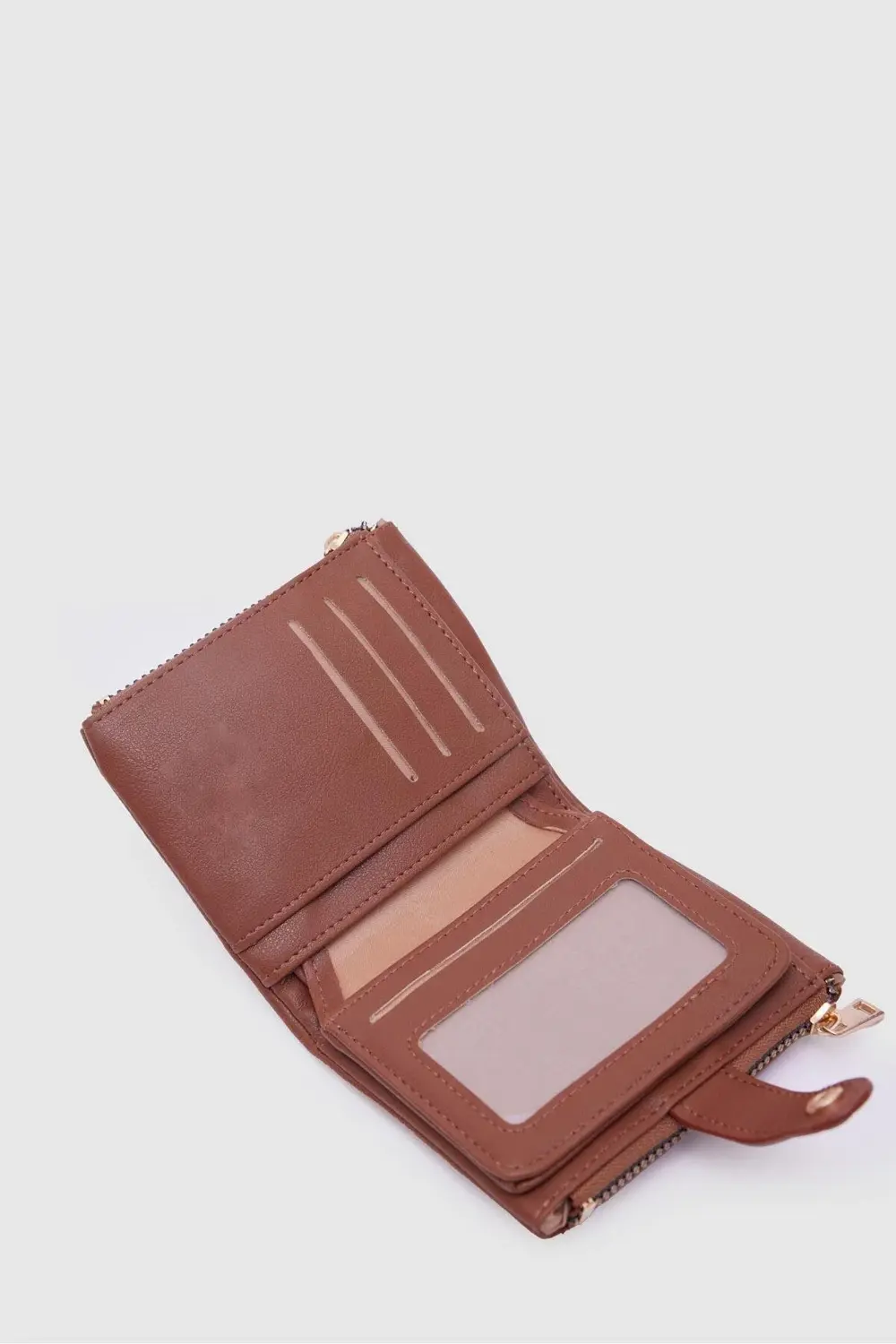 Kadın İthal Yumuşak Vegan Deri Portföy Cüzdan Nilusa Modeli