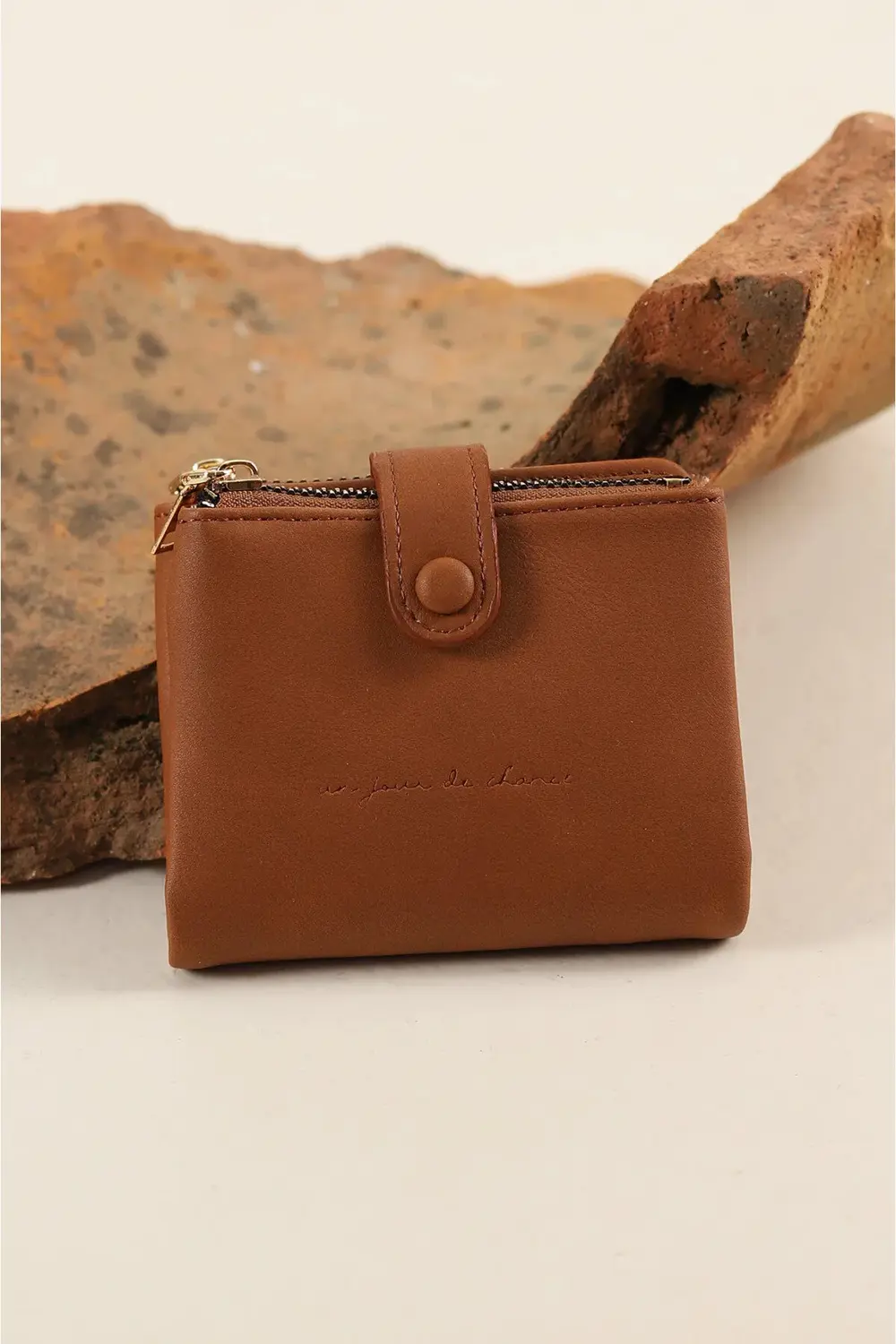 Kadın İthal Yumuşak Vegan Deri Portföy Cüzdan Nilusa Modeli