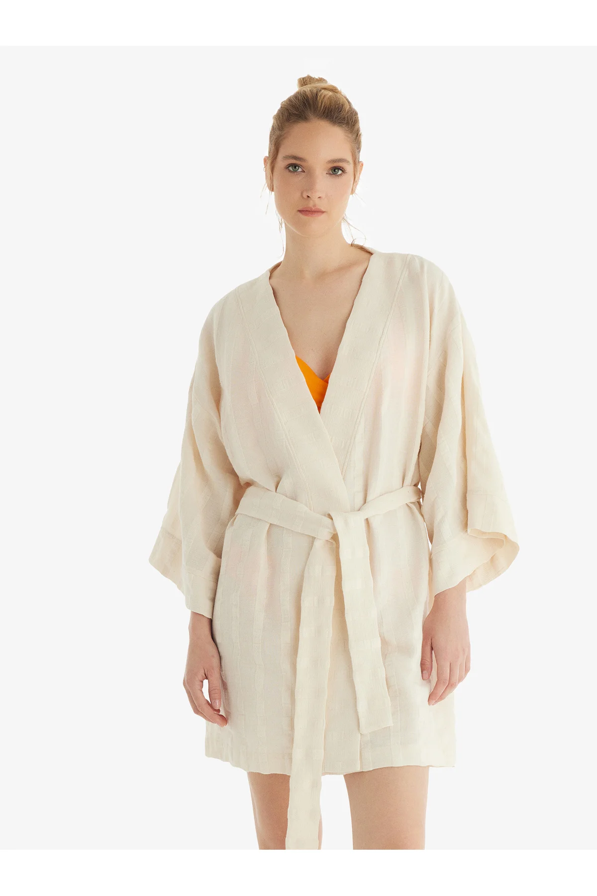 Kadın Kaftan 10725 - Krem