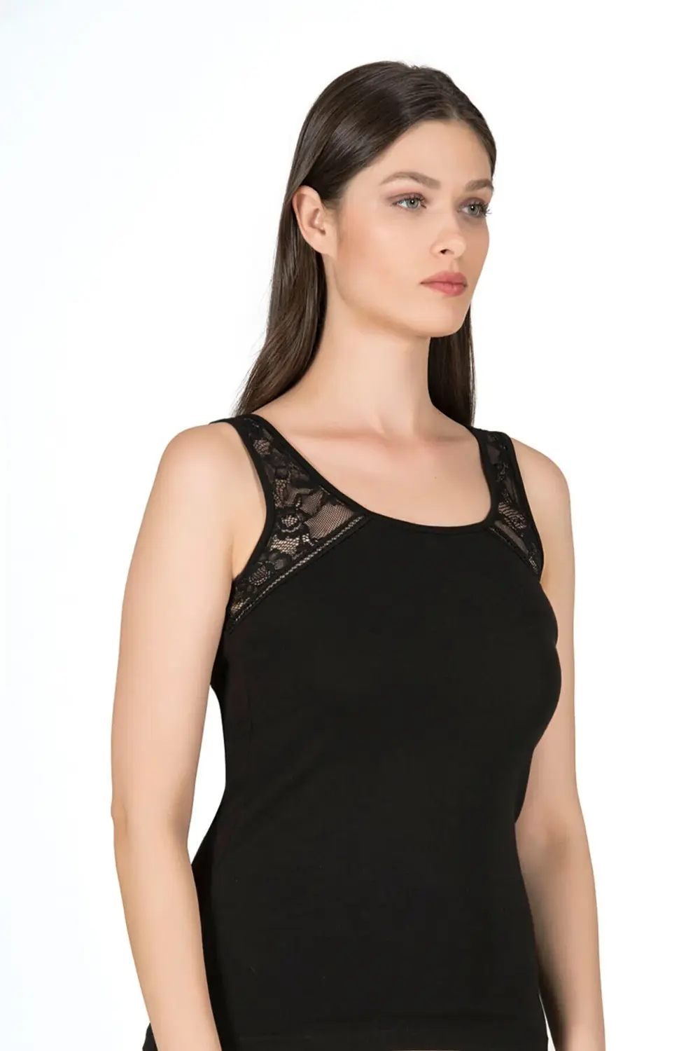 Kadın Kalın Askılı Pamuklu Atlet