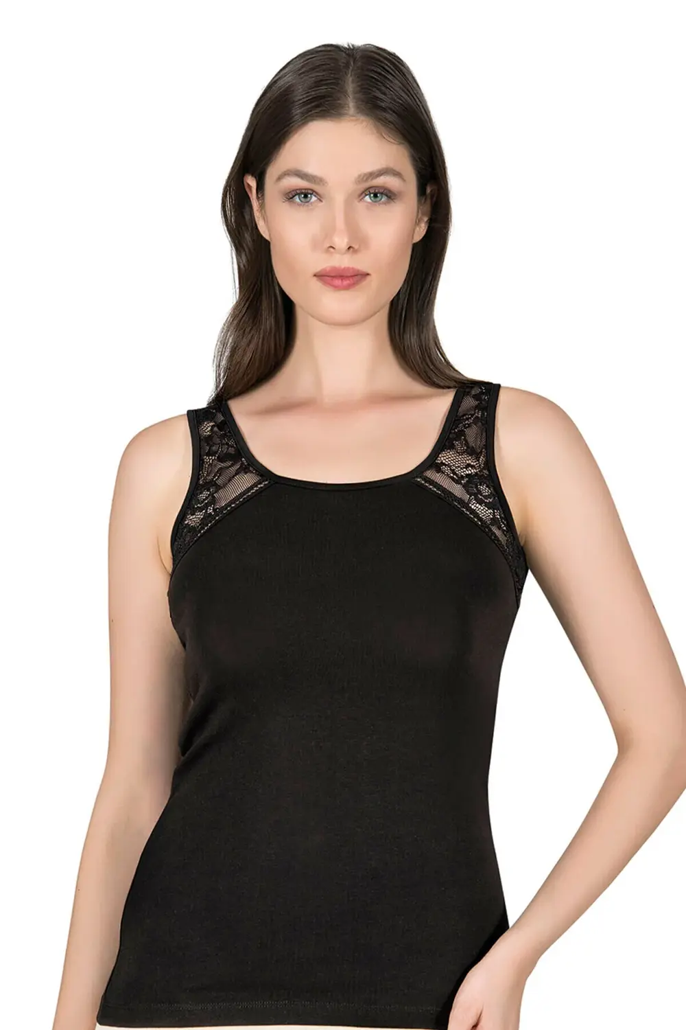 Kadın Kalın Askılı Pamuklu Atlet