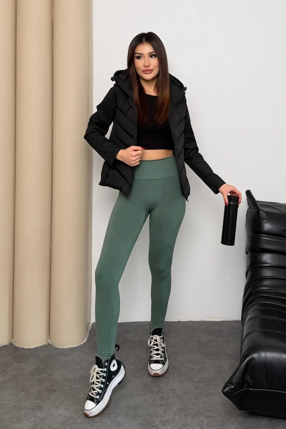 Kadın Kapüşonlu Şişme Mont Range Rover Mom Ceket