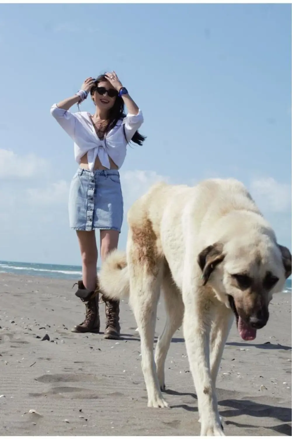 Kadın Kar Yıkama Düğmeli Cepli Denim Kot Mini Etek