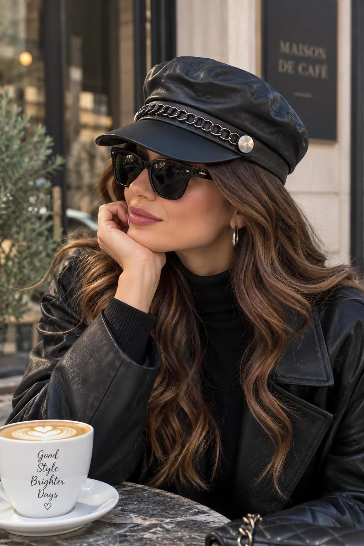 Kadın Kasket Şapka, Siperli Vintage Model Şık Günlük Sonbahar Kış Şapkası Kadın Kasket Şapka, Siperli Vintage Model Şık Günlük Sonbahar Kış Şapkası