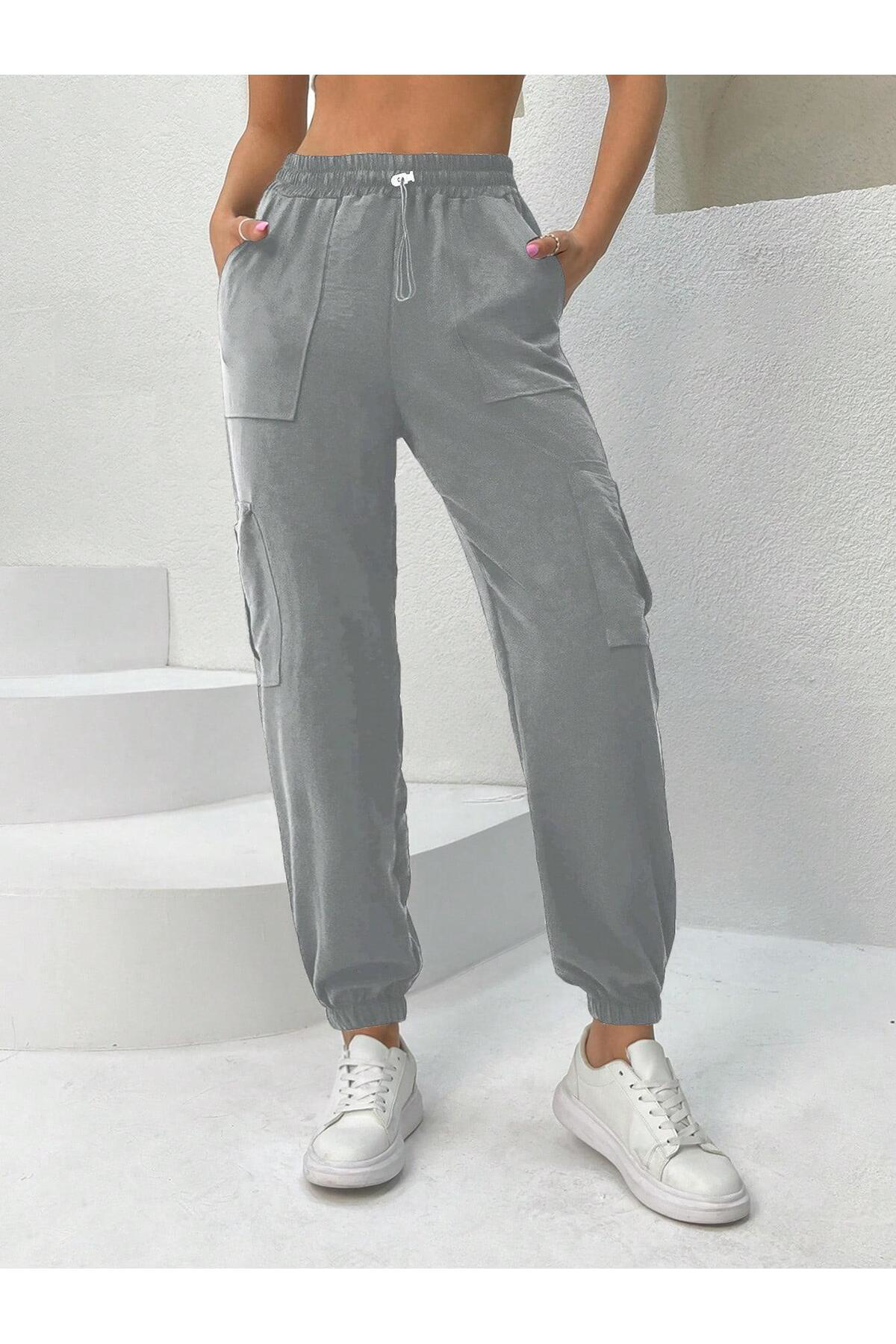 Dreamlike Kadın Keten Kargo Pantolon