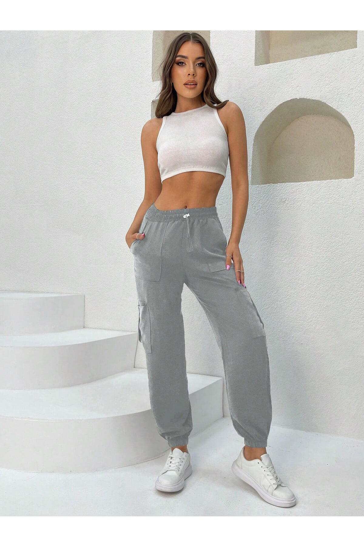 Dreamlike Kadın Keten Kargo Pantolon