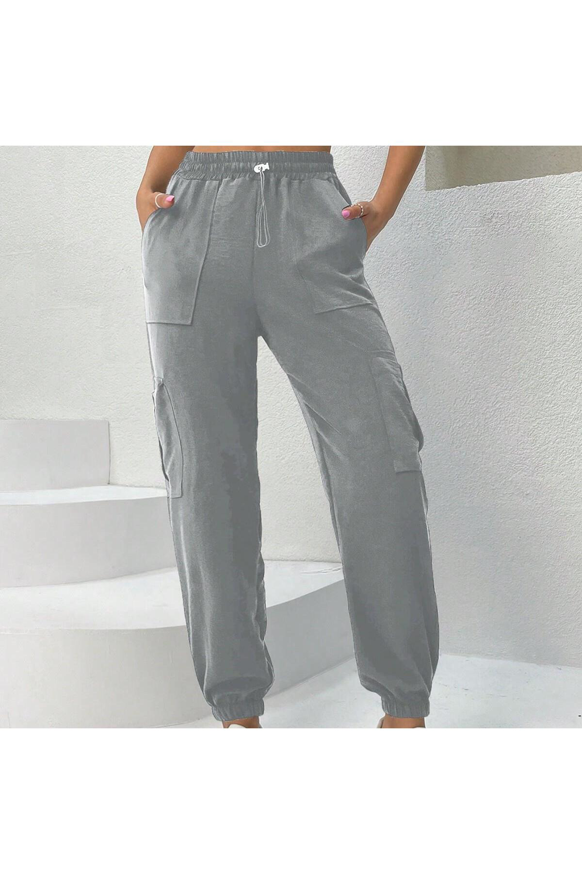 Dreamlike Kadın Keten Kargo Pantolon