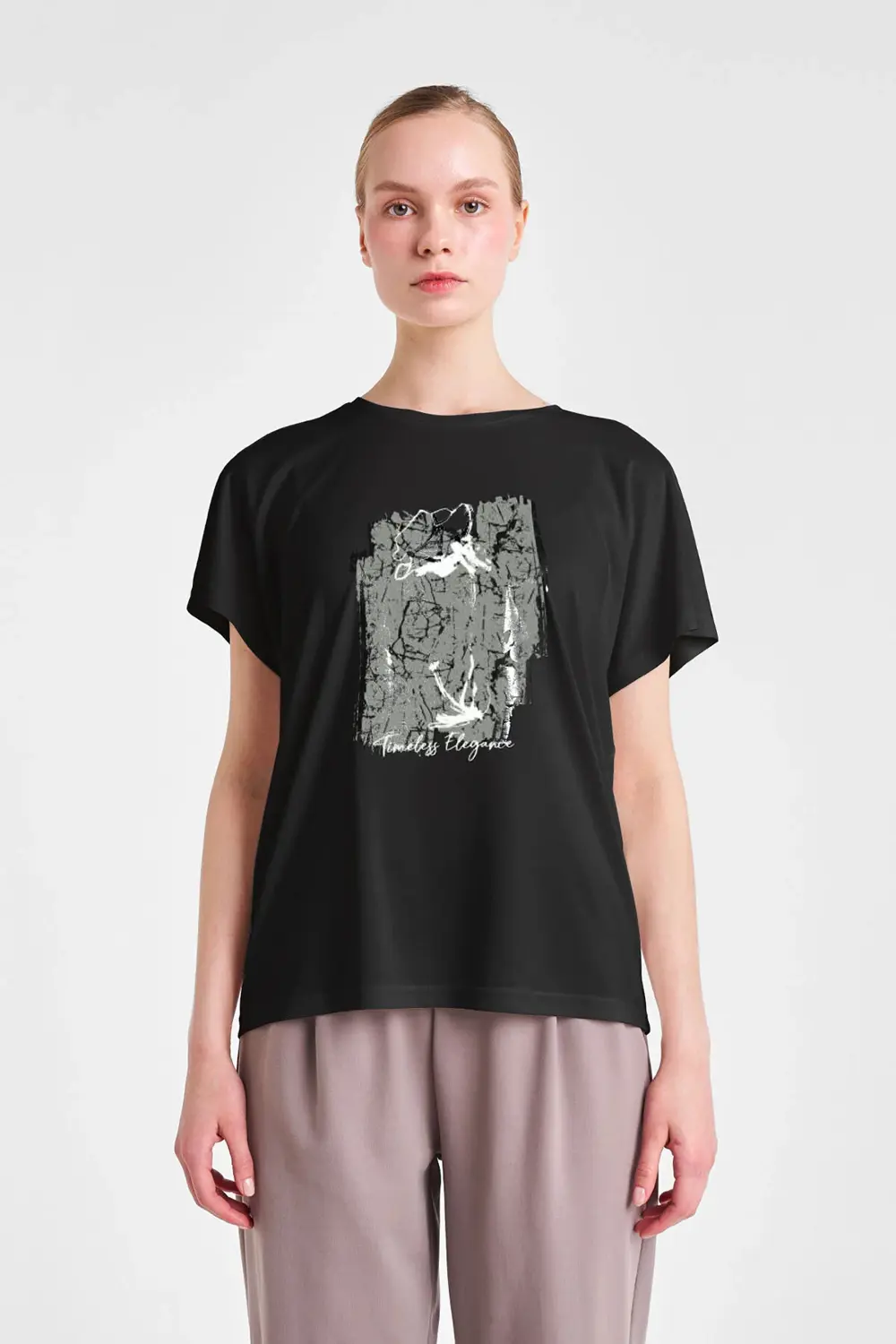 Kadın Kısa Kollu T-Shirt 25N-2118 Kadın Kısa Kollu T-Shirt 25N-2118