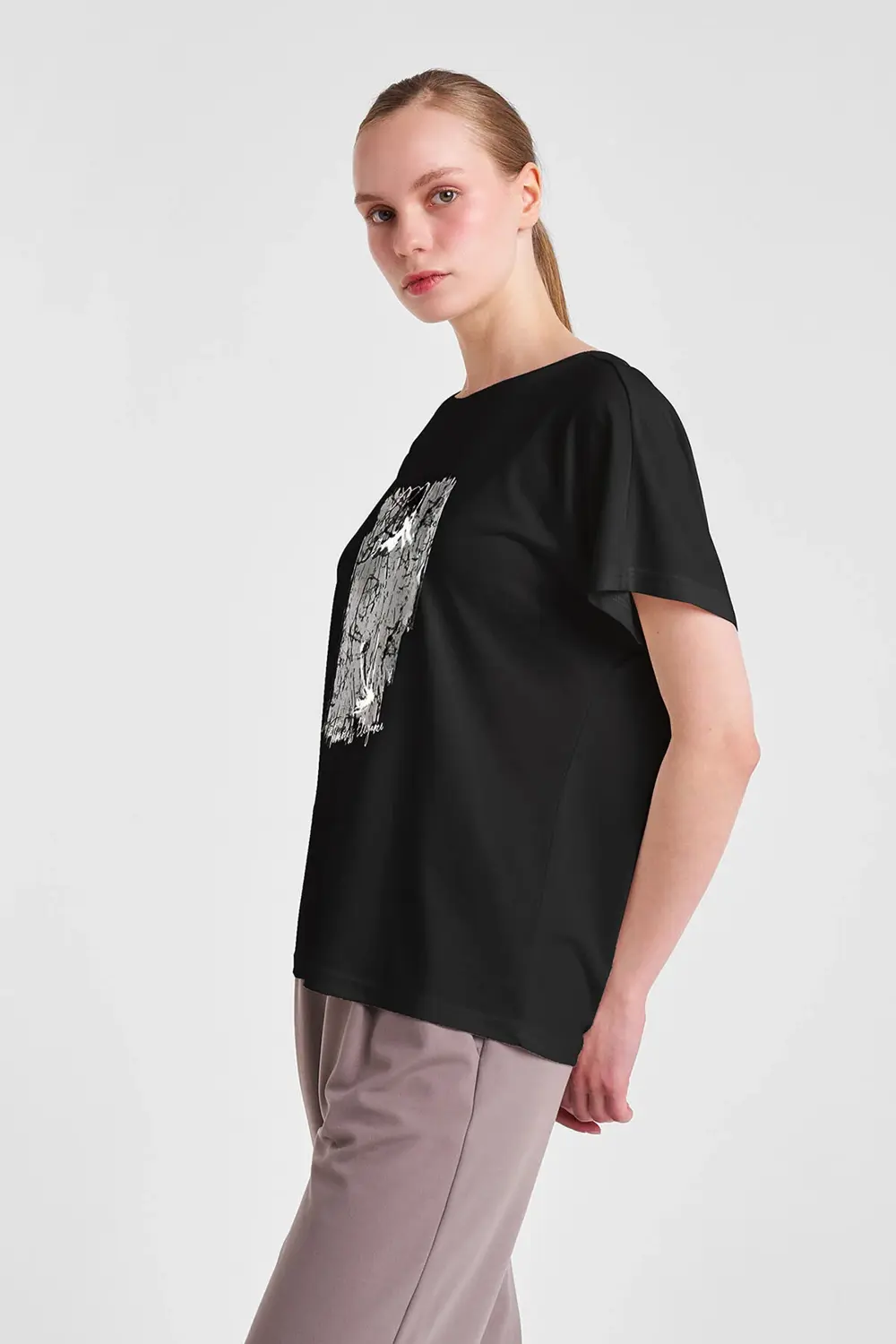 Kadın Kısa Kollu T-Shirt 25N-2118 Kadın Kısa Kollu T-Shirt 25N-2118