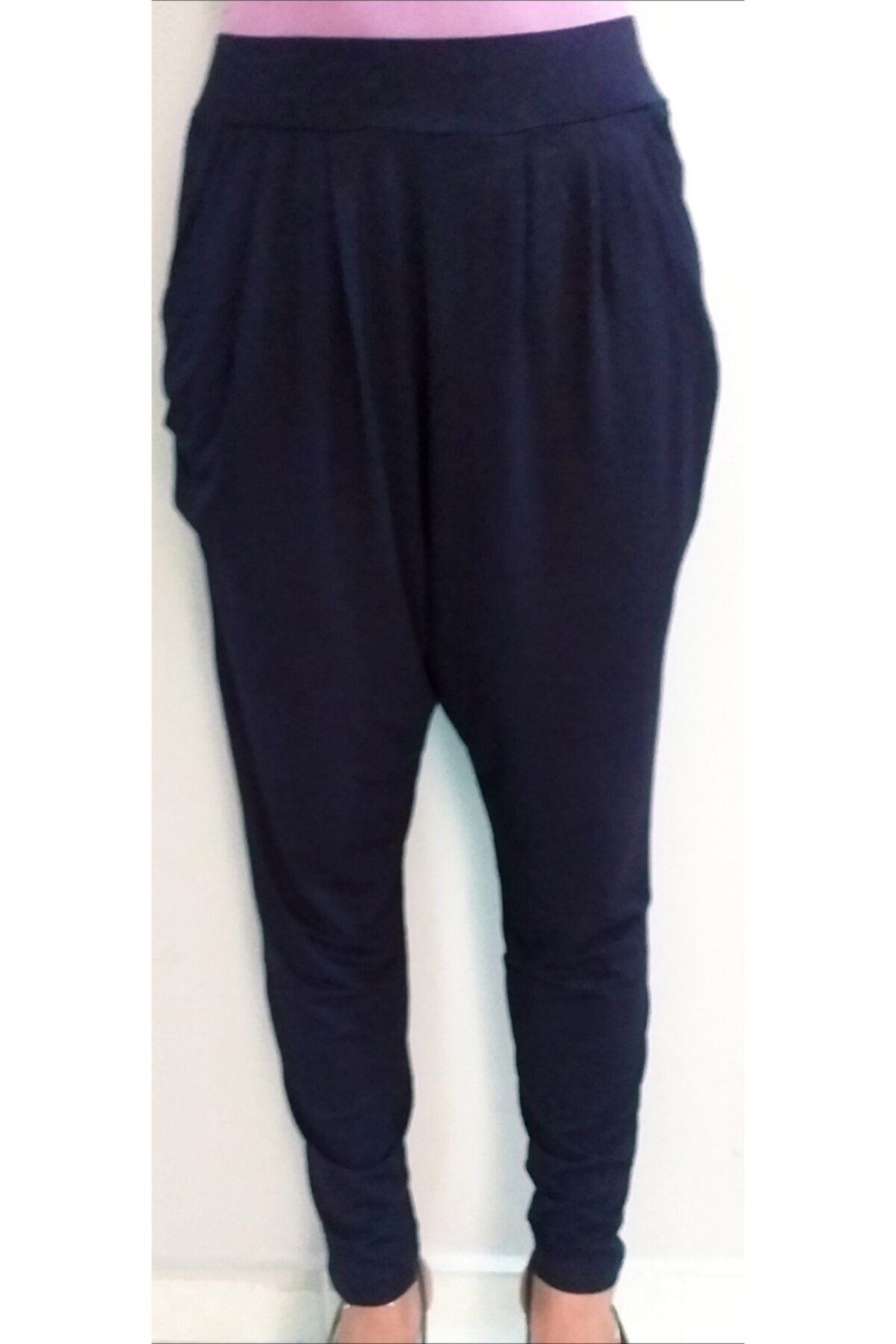 Kadın Lacivert Yoga Pantolon Şalvar