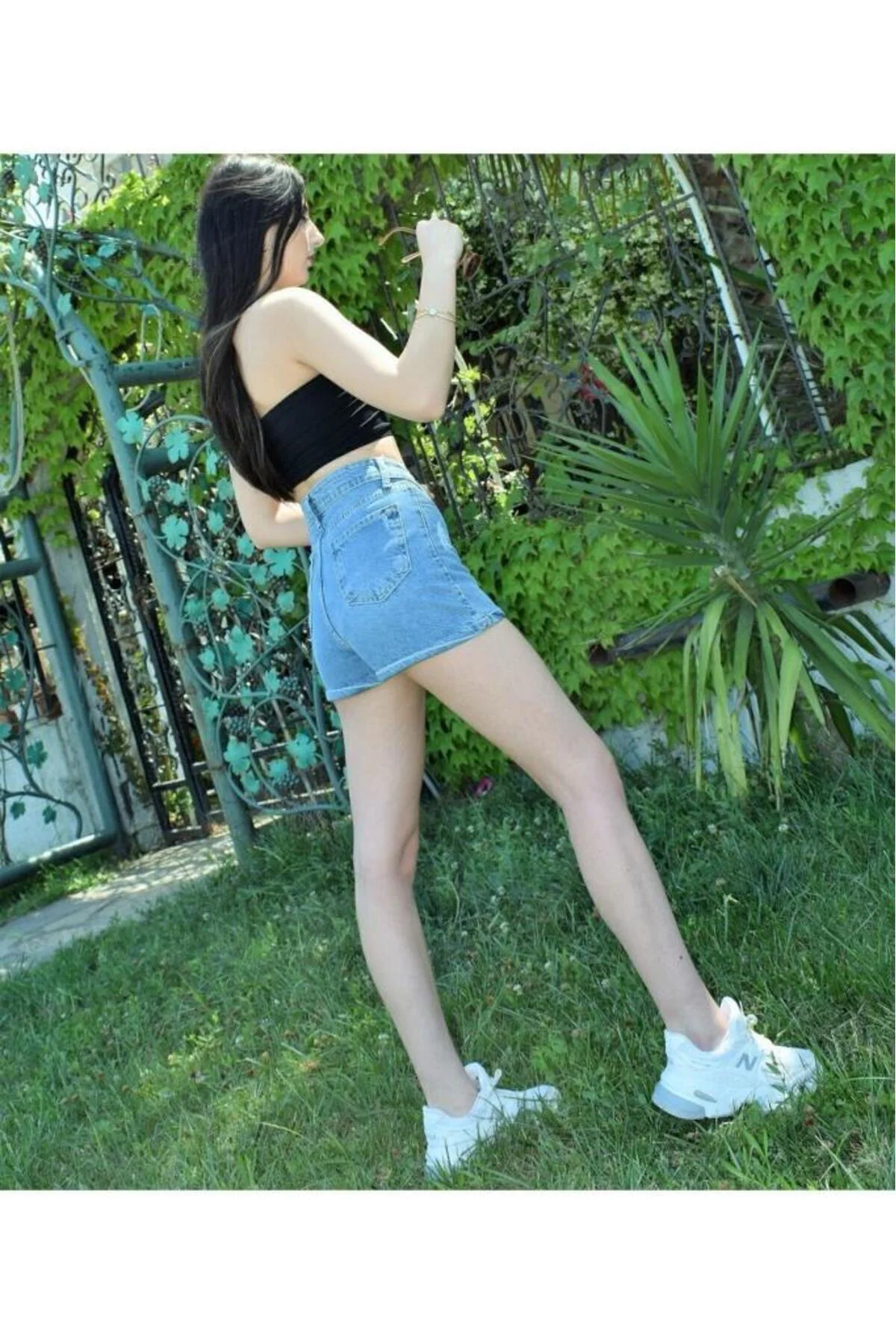 Kadın Lacivert Açık Mavi Denim Kot Şort Kt- KT- 700-KT-0049198