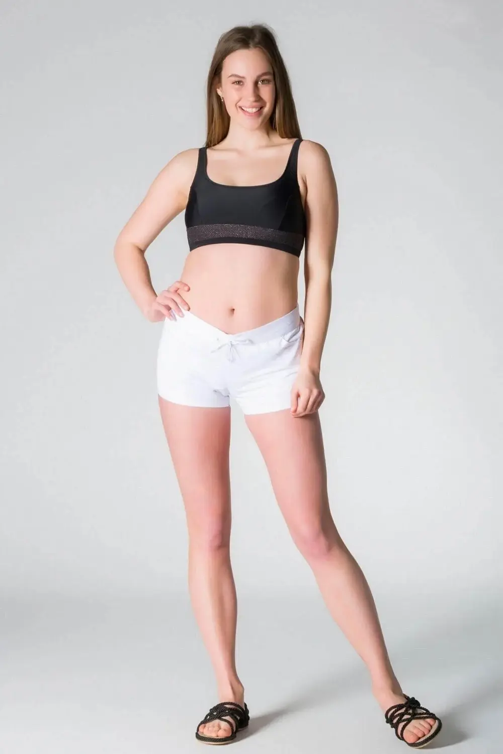 Kadın Lazer Kesim Deniz Plaj Şortu - Bn01