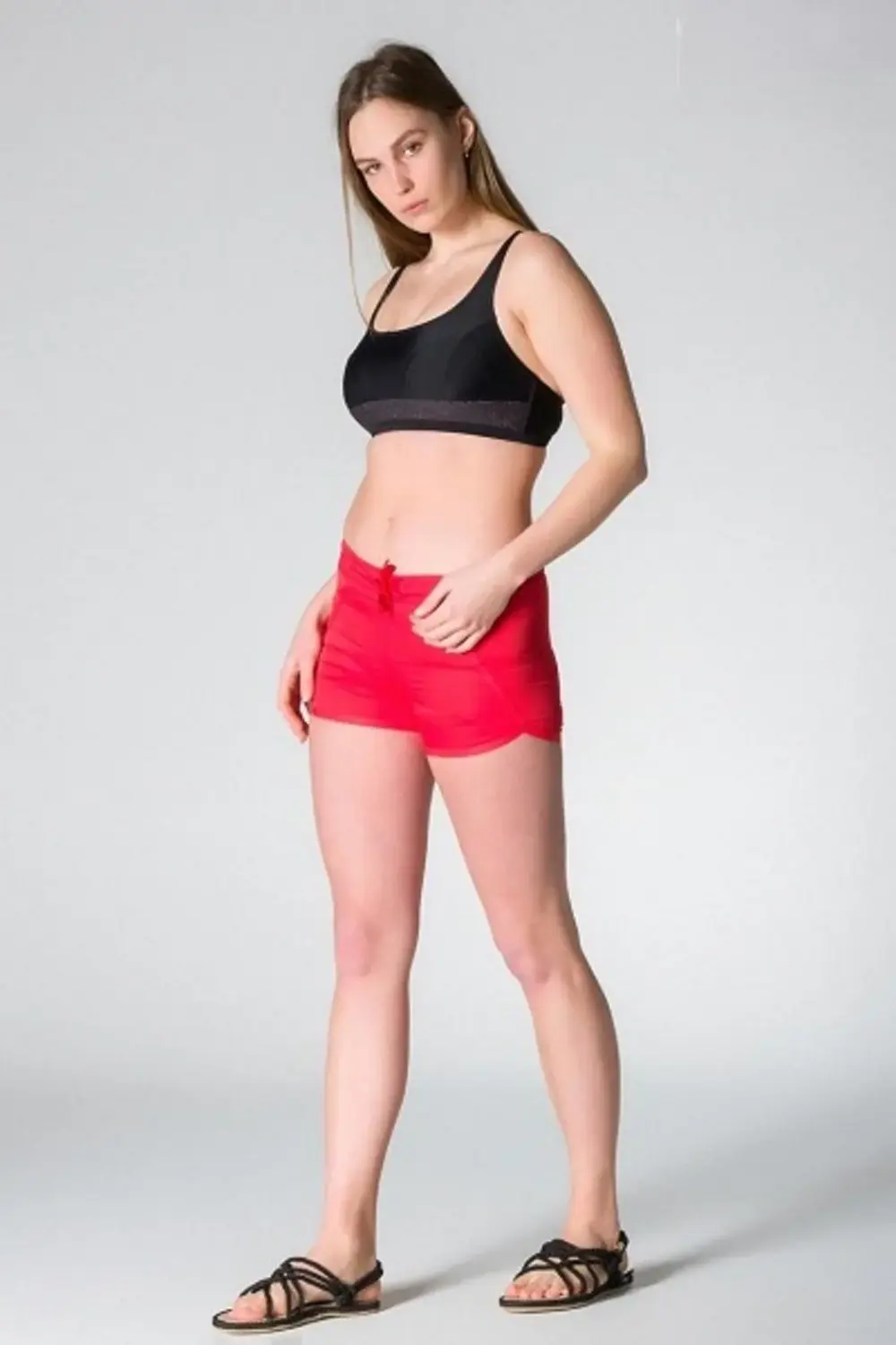 Kadın Lazer Kesim Deniz Plaj Şortu - Bn01