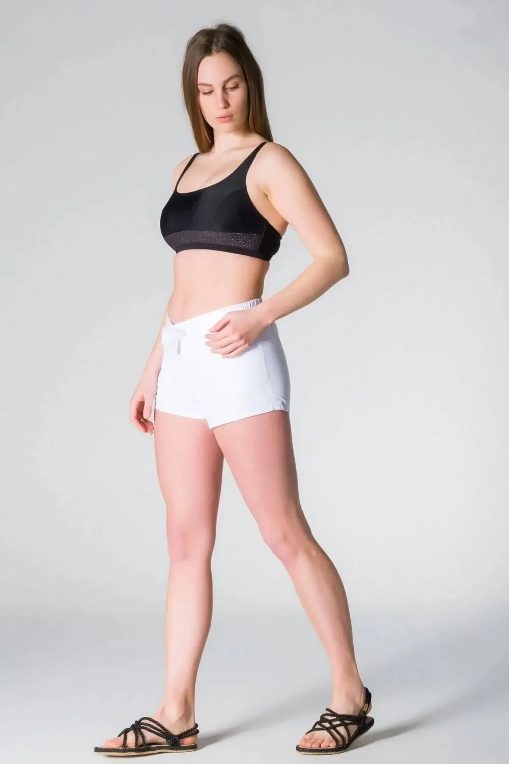 Kadın Lazer Kesim Deniz Plaj Şortu - Bn01