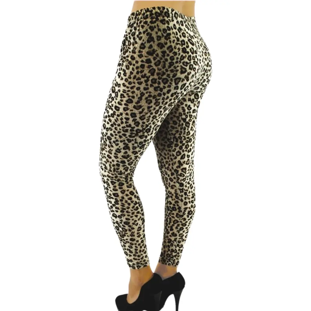 Kadın Leopar Desenli  Tayt