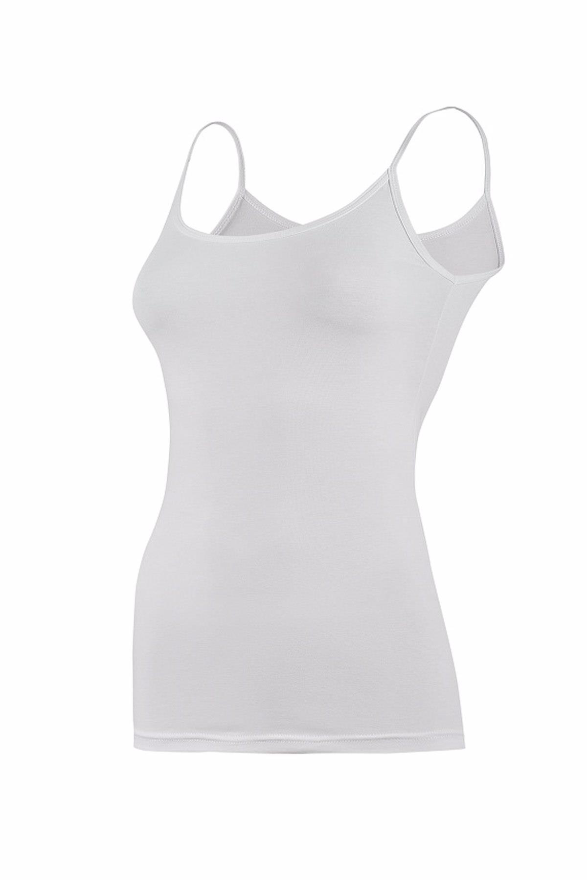 Kadın Likralı Ip Askılı Atlet 3'lü Paket -2169-2170-2171-2172-217