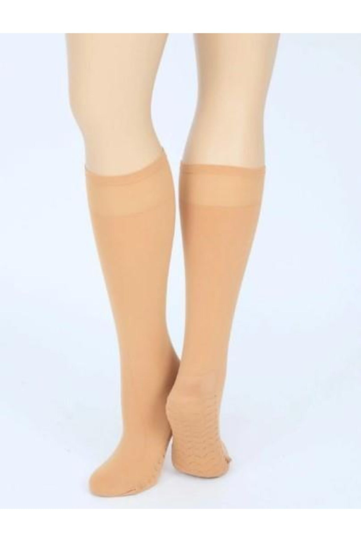 Kadın Masaj Çorabı Diz Altı Kalın Petek Dokulu 6'li Eko