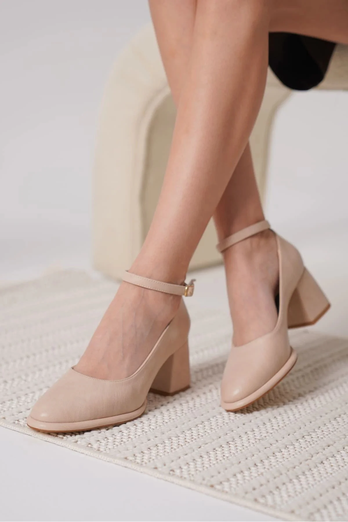 Kadın Mat Nude Topuklu Ayakkabı TR18MS06B