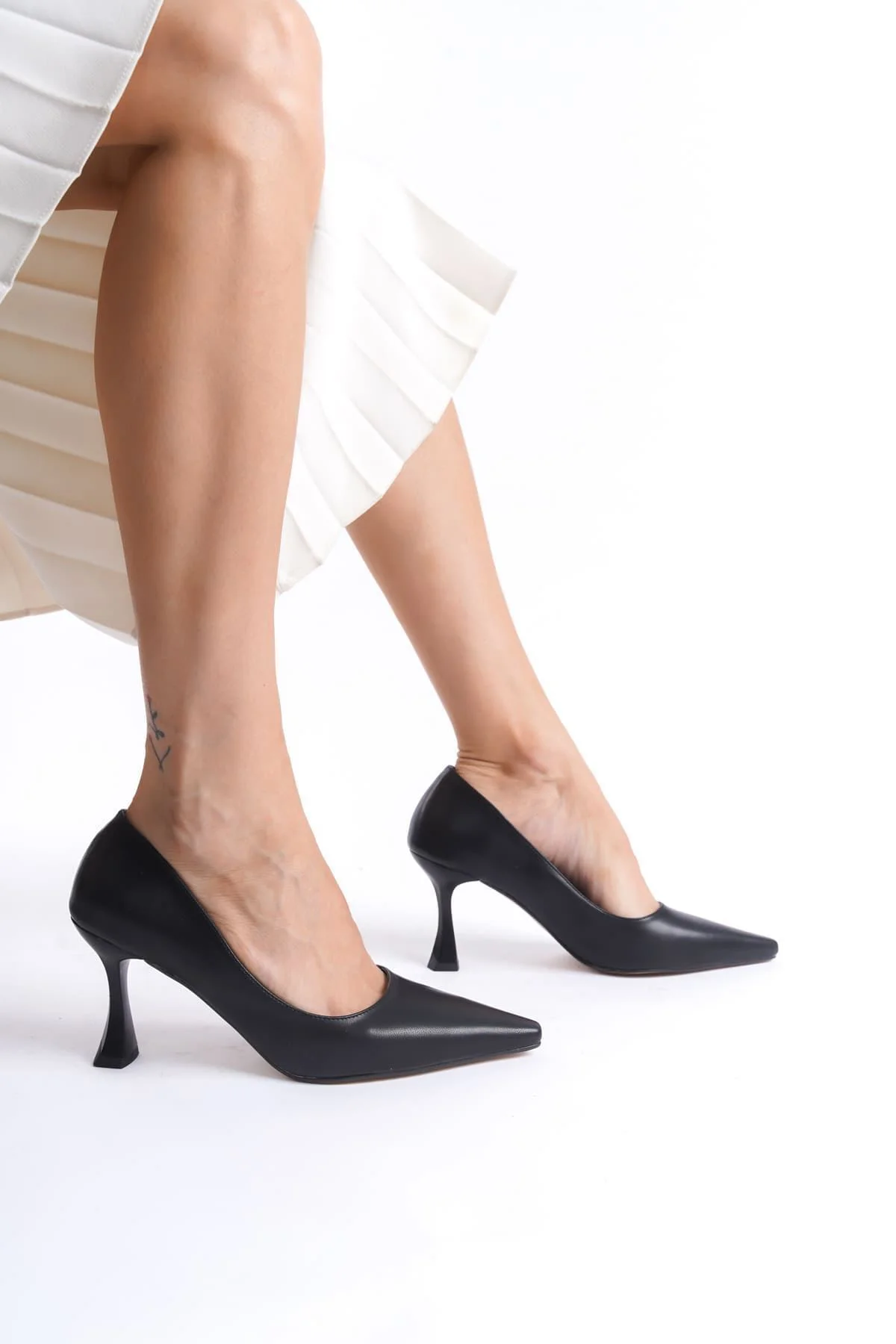 Kadın Mat Siyah Stiletto TR08MS27H