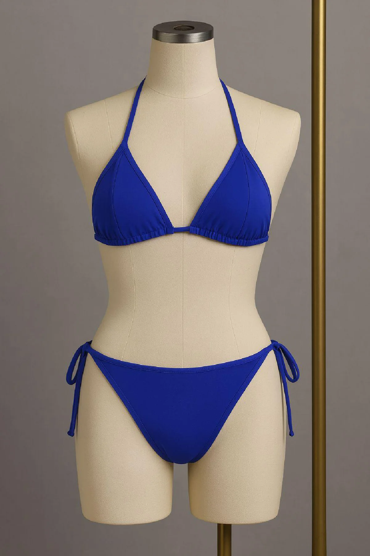 Kadın Mavi Leopar Desenli Yandan ve Boyundan Bağlamalı Bikini Mayo Takımı - Brazilian Kesim Askılı Fiyatı, Yorumları ve Özellikleri